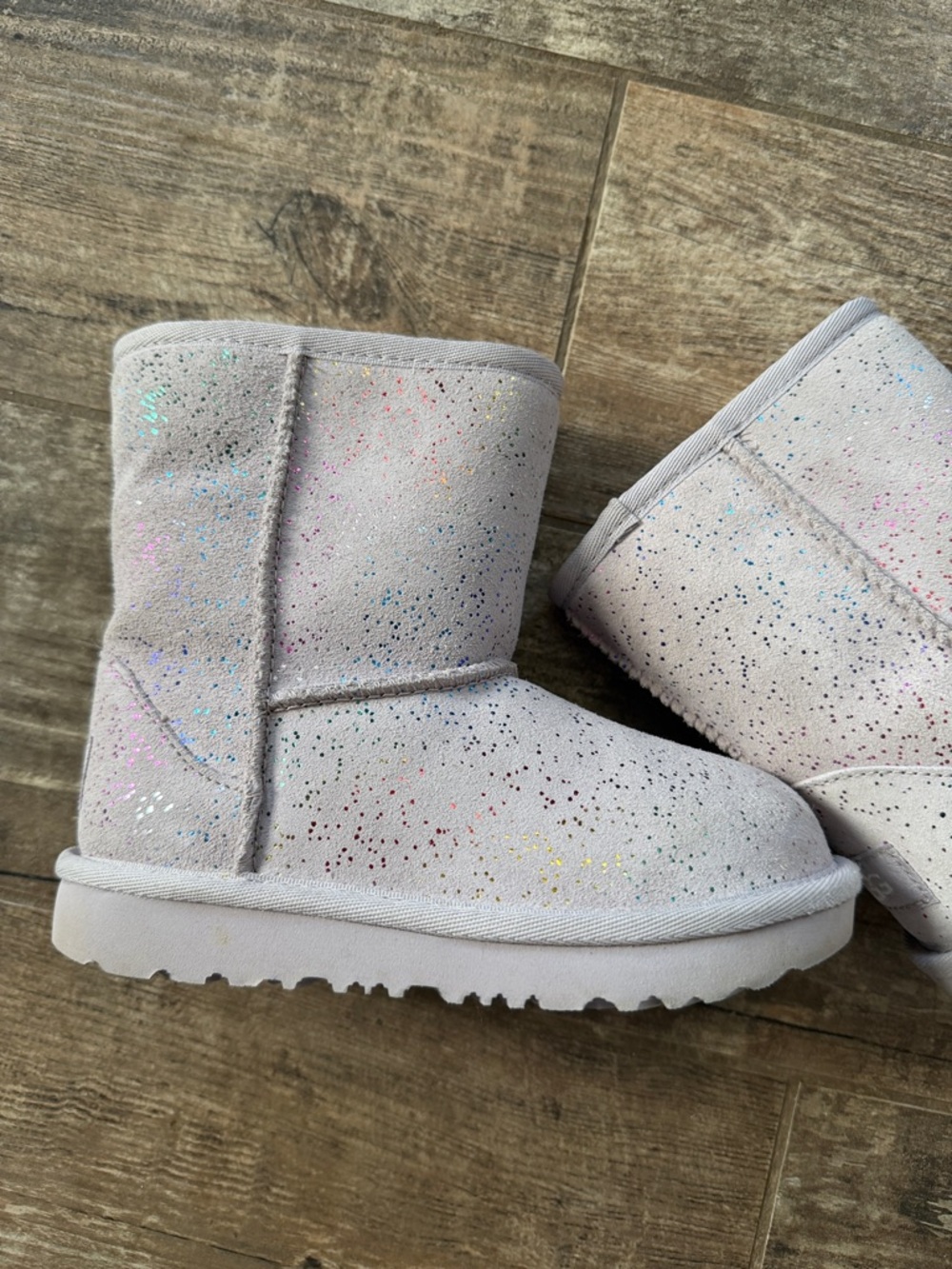 UGG Kids Sparkle Classic Short Boot - Pale Pink